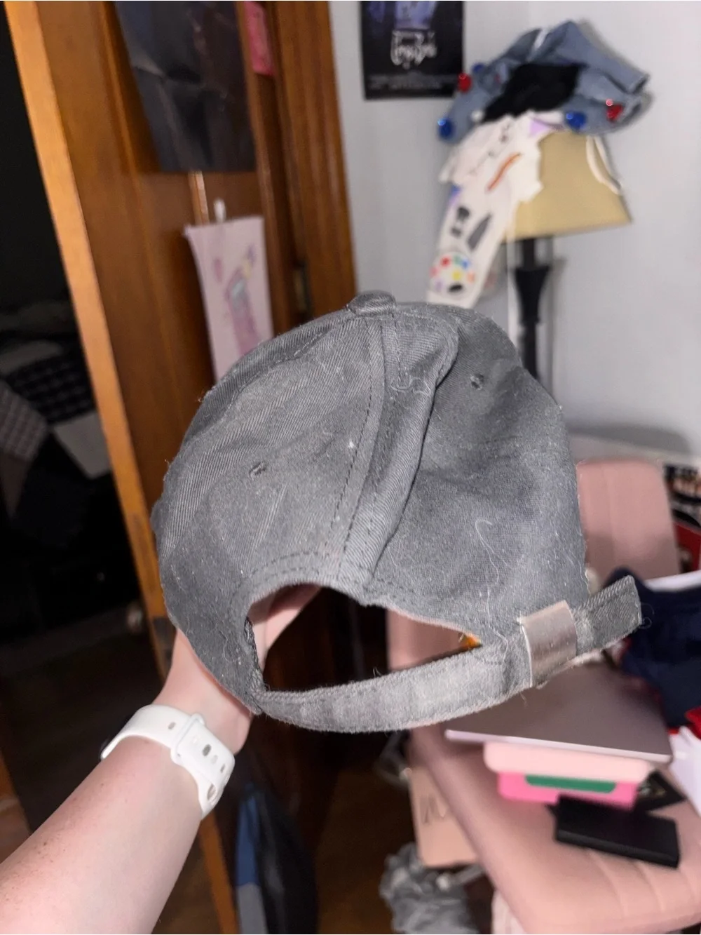 Black Smiley Face Hat